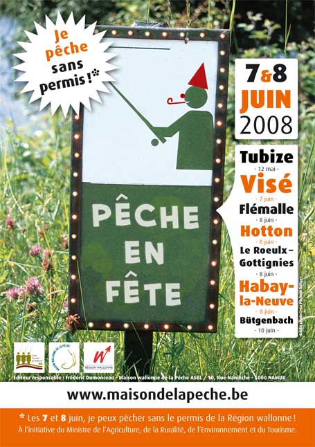 Affiche promotionnelle de Pêche en Fête 2008 Affiche promotionnelle de Pêche en Fête 2008