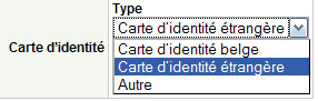 Choix du type de carte d'identité Choix du type de carte d'identité