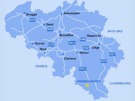 Carte de localisation des zones à licences de la Semois Carte de localisation des zones à licences de la Semois