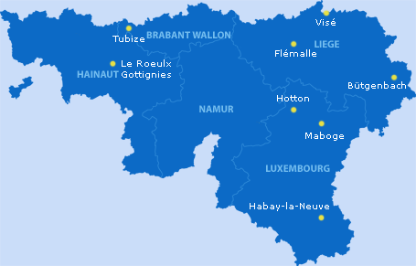 Carte des sites Pêche en Fête 2008 Carte des sites Pêche en Fête 2008